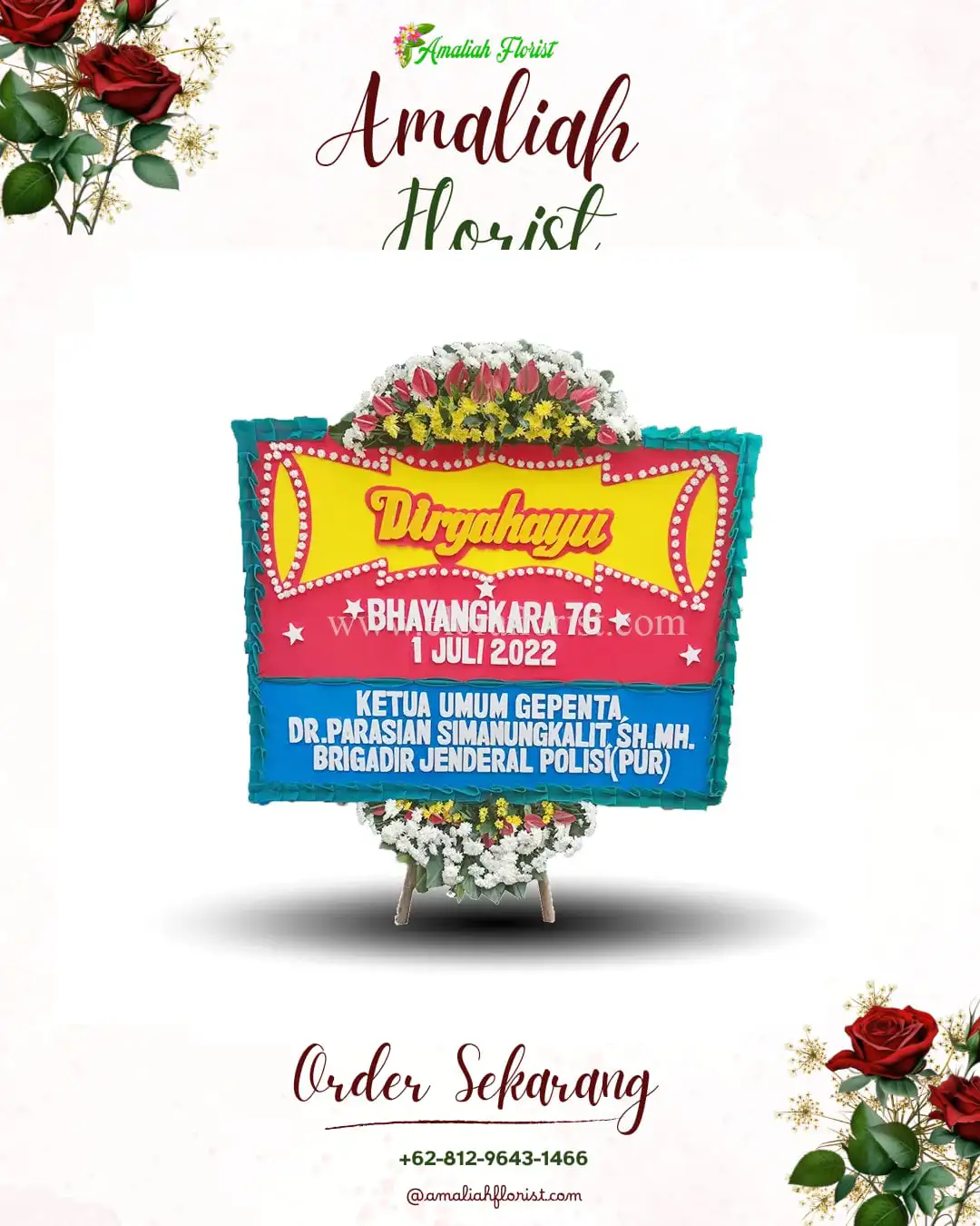 Papan Bunga HUT Ulang Tahun Kedungmaron